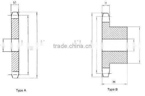 Customized Double Pitch Roller conveyor Chain Sprockets Made in China