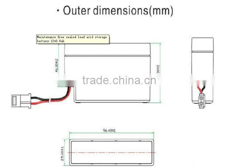 12V0.8AH SLA battery replacement 12.8V1AH