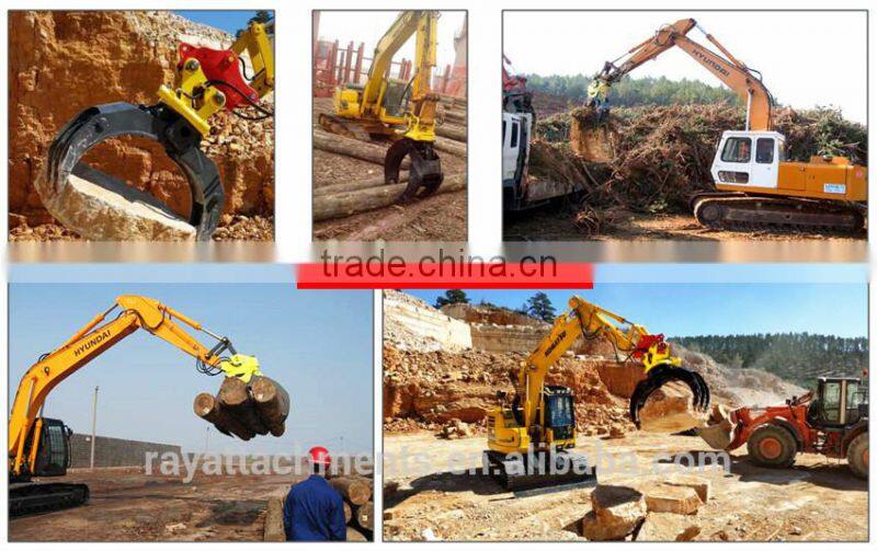 excavator hydraulic scrap handling equipment grab
