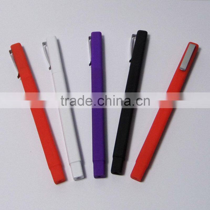 2014 cheap popular advertising black square ball pen