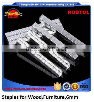 Puneumatic Nailer Staple wood furniture 8mm U Shape Stape Pins Gauge Silver Galvanized Code Nail Carton Seal Pin