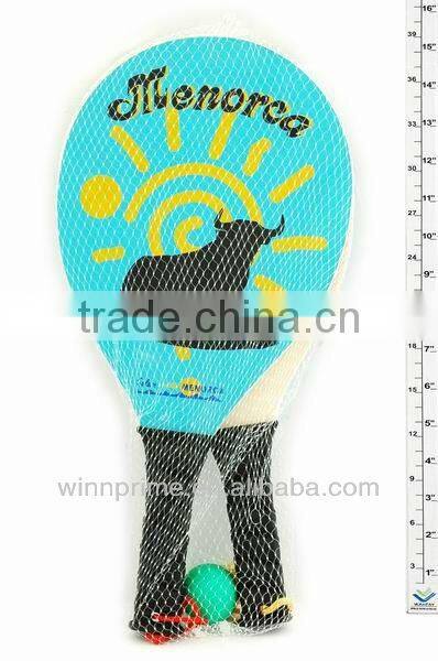 wooden beach ball set