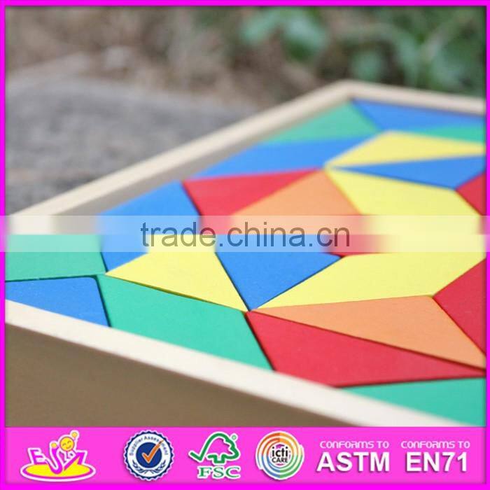 2016 new design educational bloccks toy wooden kids puzzles W14A182