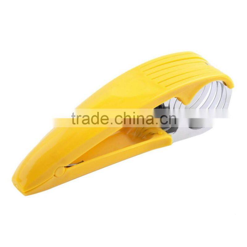 Stainless Steel Banana Slicer Fruit Cutter Cucumber Chopper Salad Kitchen Tool