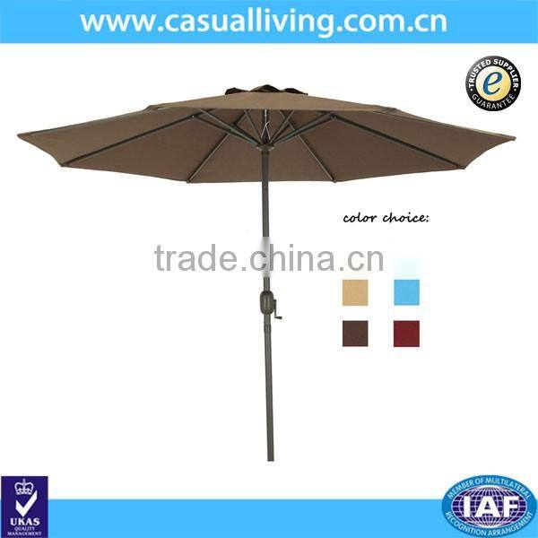 9Feet Aluminium Market Umbrellas Parasol With Polyester Cover