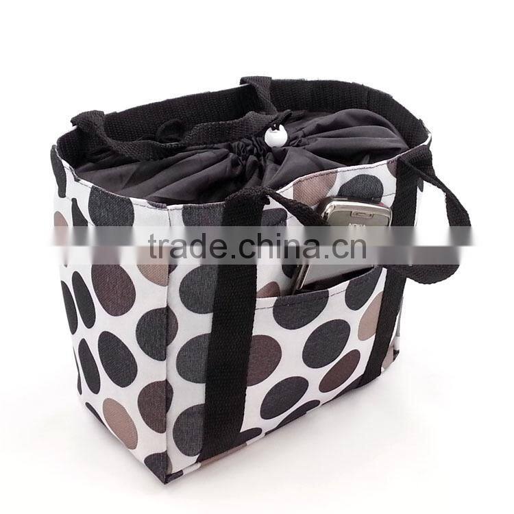 Convenience drawstring cooler bag with frozen