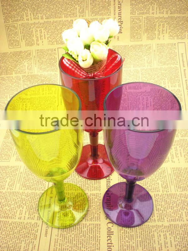 Good quality wholesale plastic wine glass