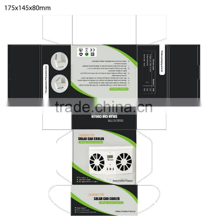 2W Solar Power Car Fan