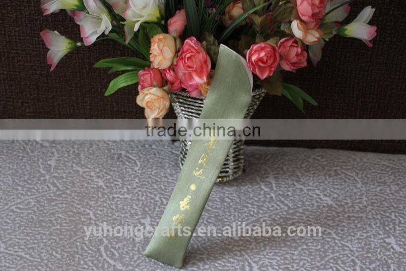 Cloth bamboo hand fan bag as gift pouch or packing