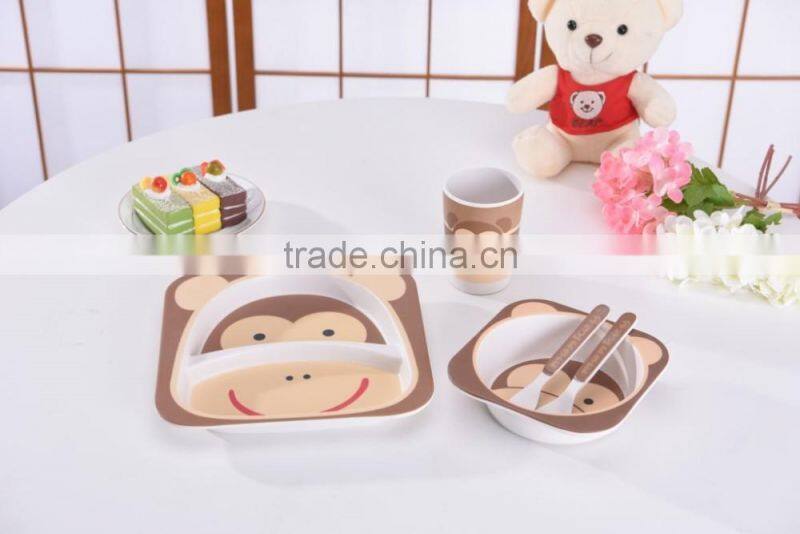 Tableware Sets Bamboo Fiber Eco Friendly Dinnerware Sets For Kids/Baby