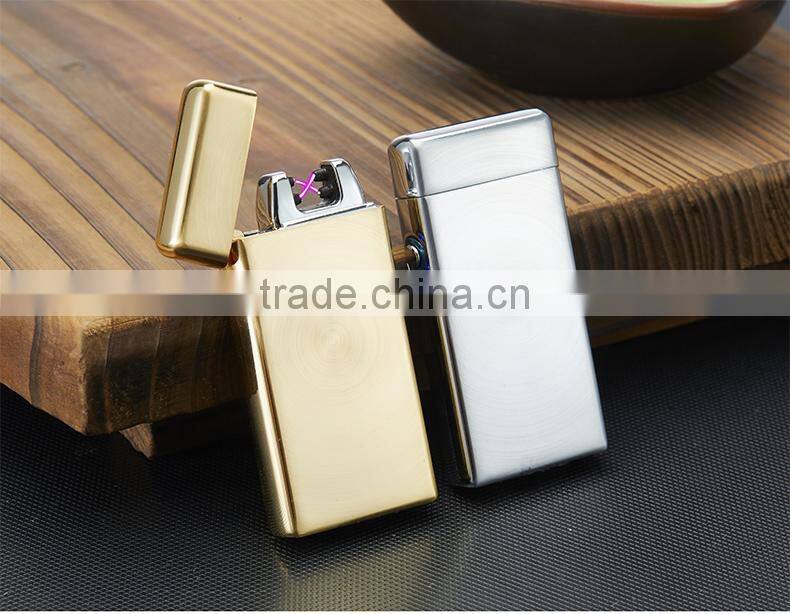 Customized gifts metal electric arc Lighter pulse USB with CE&FCC&ROHS