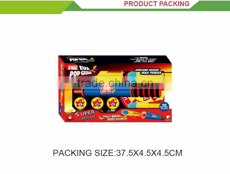 Best selling good quailty EVA soft shoots toy bullet gun foam rocket