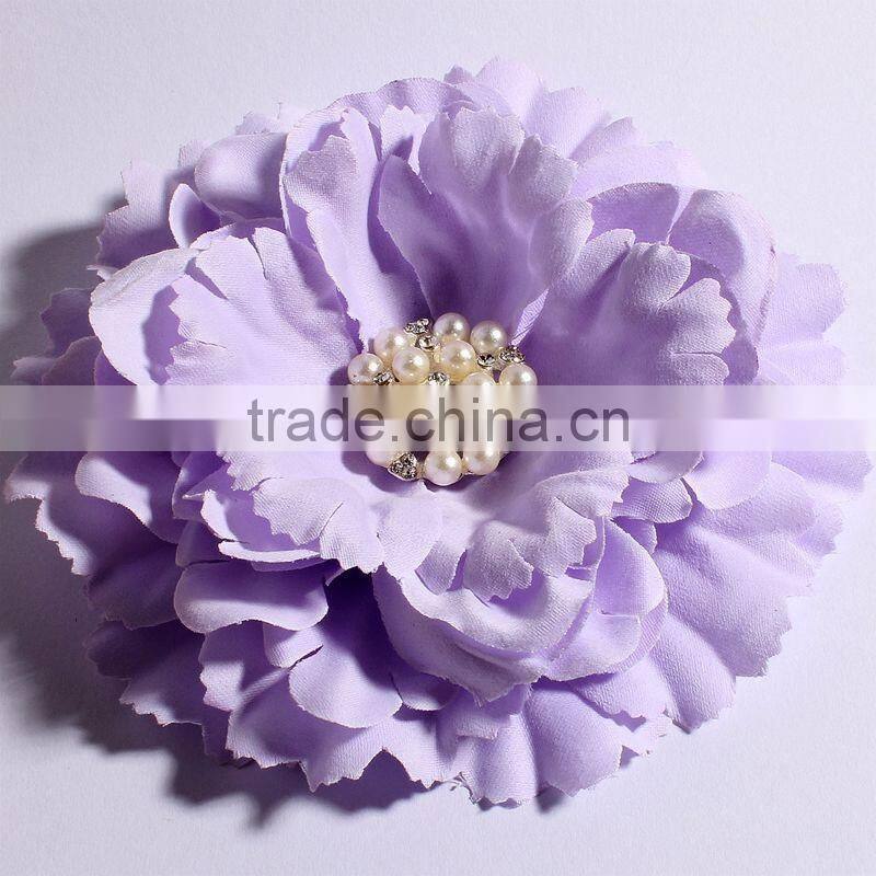 fabric flower clip fabric flower brooch for kids hair accessories