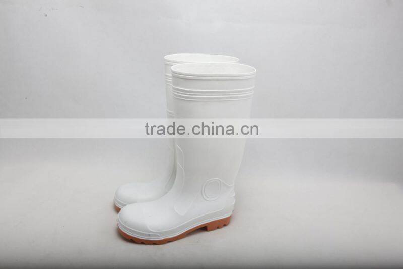 White PVC Safety Working Gumboots for Special Situation