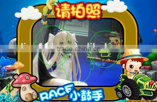New design of Children Photo drum game machine for hot sale