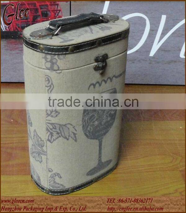 large antique wooden wine bottle holder