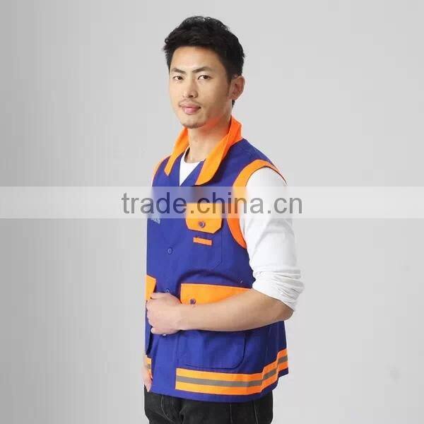Uniform vest with multi pocket wholesale cheap vest