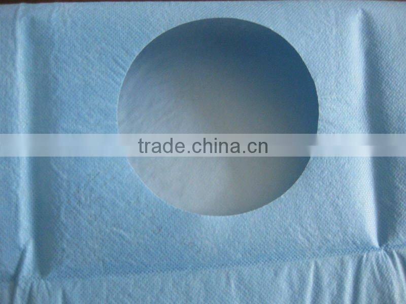 Non woven Split U Fenestrated surgical drapes