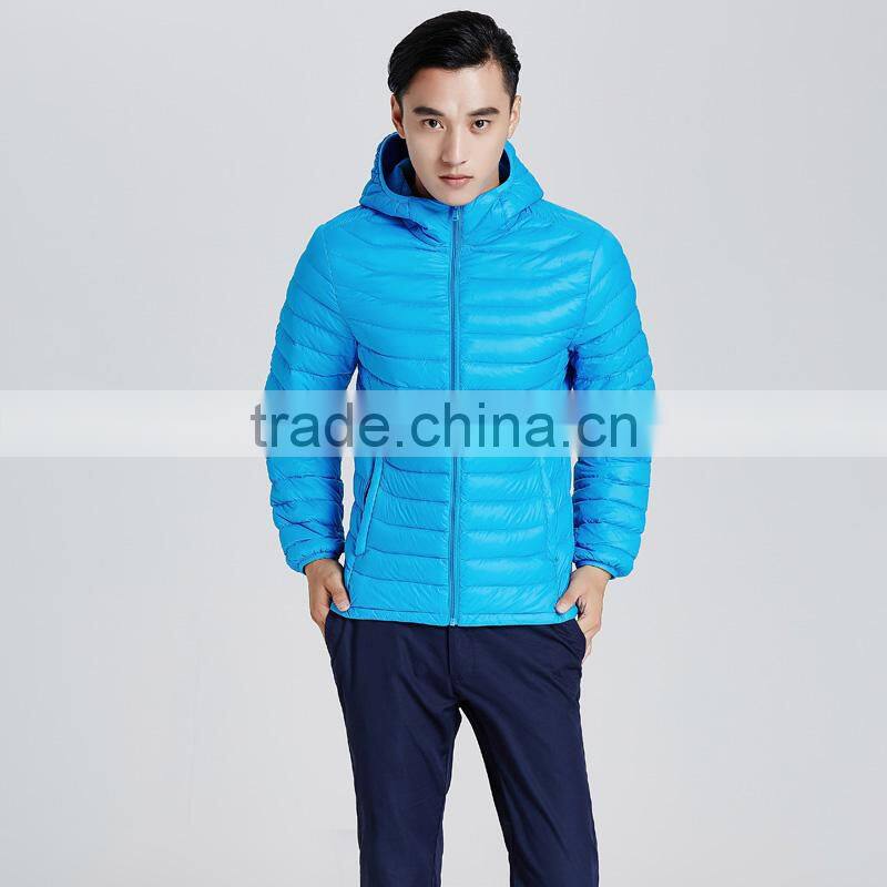 Fashion men ultra thin down jacket for winter