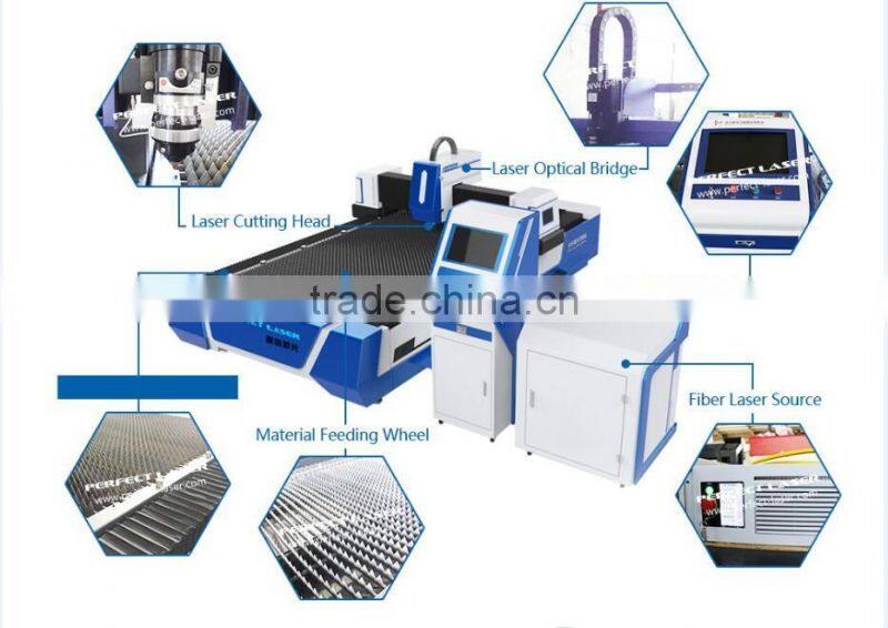 stainless steel square pipe / tube fiber metal laser cutting machine price