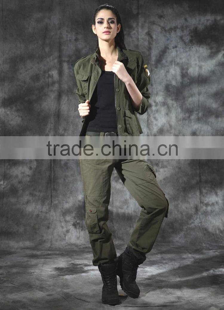 fashion style army jacket women army uniform military jacket green color custom designs pictures brand china manufacturer
