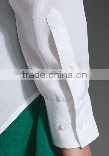 fashionable!latex lady design!12TT017!2012 new fashion clothing !pleat blouse!hot sell,high quality,best price