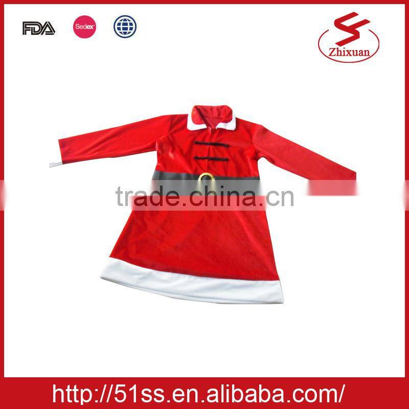 Wholesale short plush christmas dress christmas decor