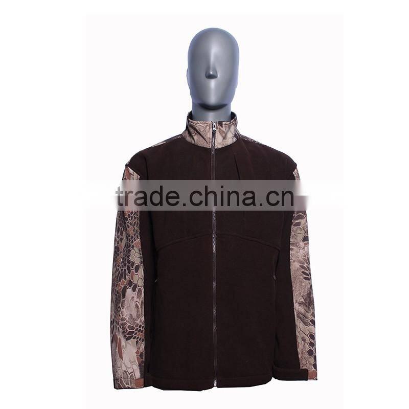 2016 hot sale oem hoodies warm fashion clothing polar fleece hunting jacket