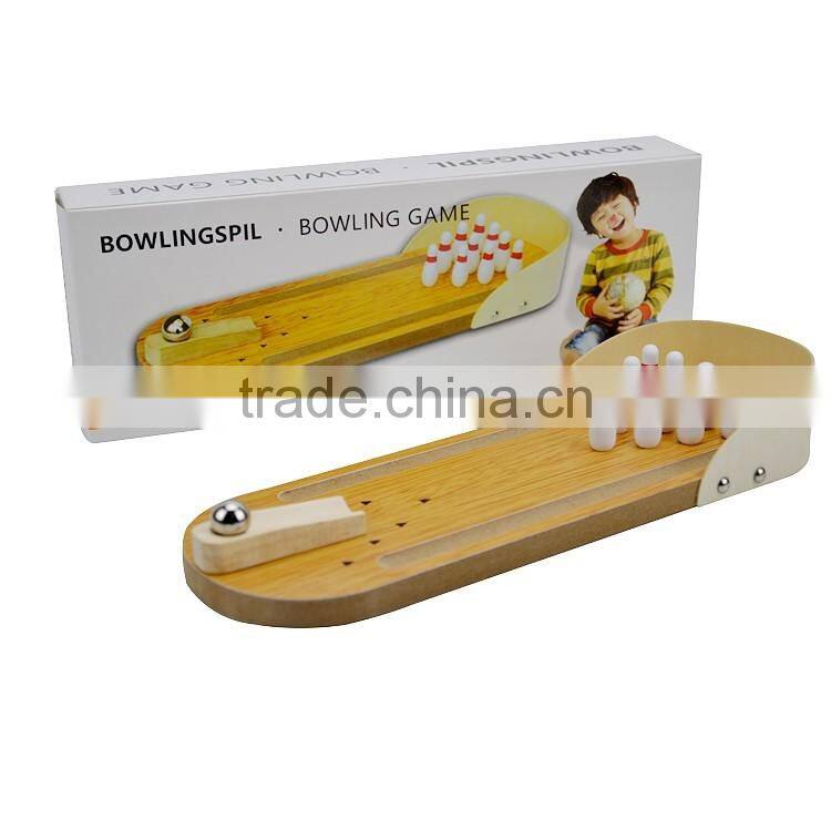 wooden bowling toys table bowling table sport toys wooden table toys