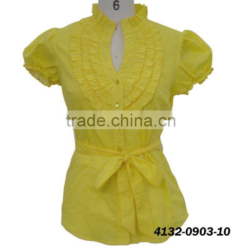 clothing wholesale and neck design of blouse