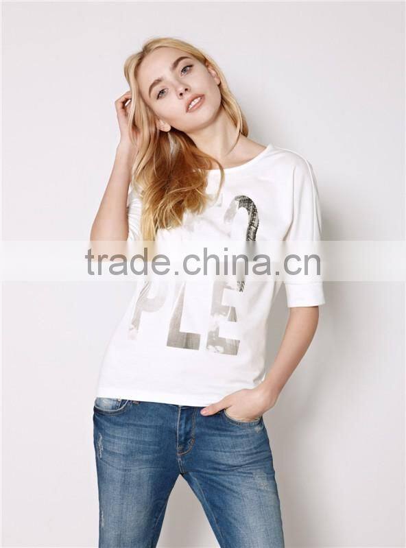 Customized 100% Cotton Fleece pullover Sweatshirts print 1/2 sleeve crewneck pullover t shirt