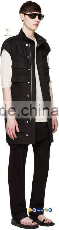 Fashionable New Design Half Sleeve Mens Long Cashmere Solid Color Sweaters