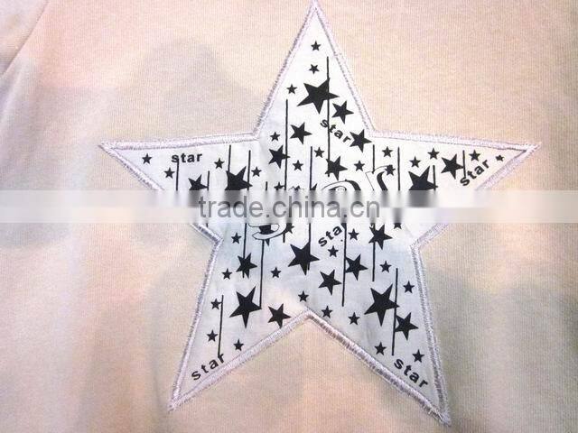 star embroidery children cotton sweatshirt