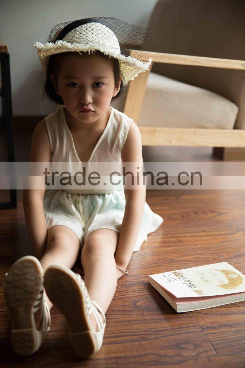 COOL KID ZONE lovely white chiffon children suit girl child garment