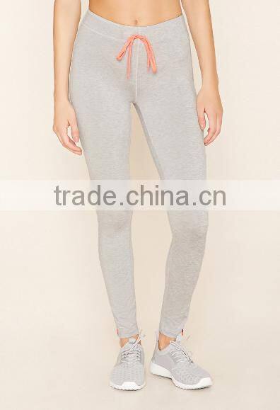 hot sale China women clothing custom yoga fashion elastic plain skinny zip leggings