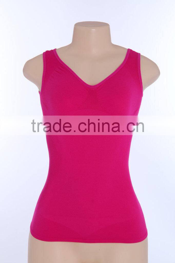 seamless polyamide and spandex ladies tank top