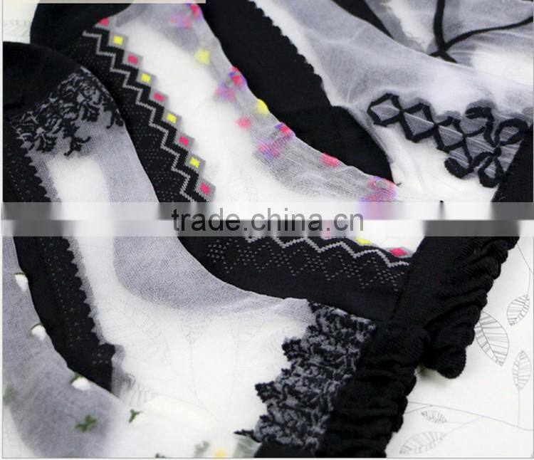 Hot sales Colorful Ultrathin Transparent Beautiful Crystal Elastic Calcetines Short Women Socks Summer Sock Womens