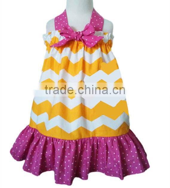 wonder kids clothing stripe girl back to school wear Wholesale girls dresses stripe children's dress