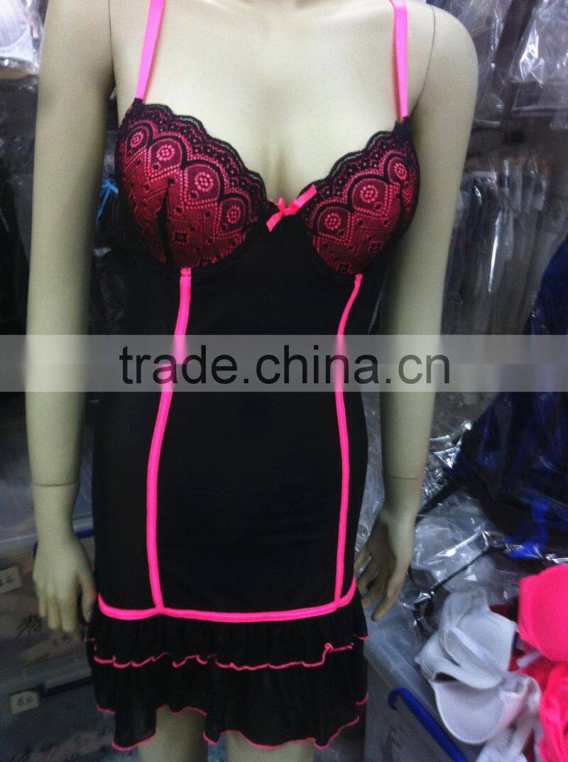 Plus Size Lingerie Babydoll Chemise Sleepwear Night Dress XXL 2XL free ship