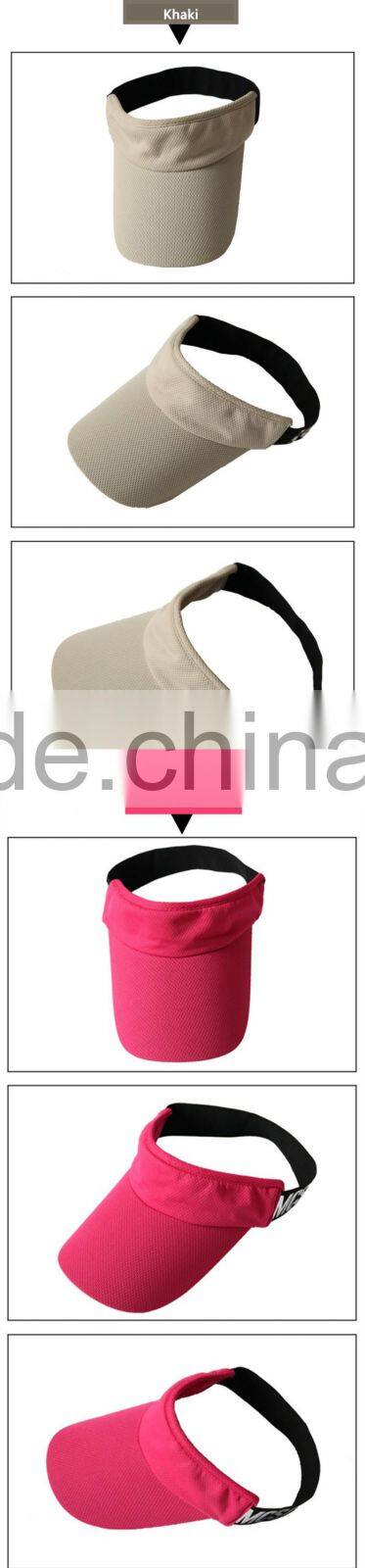 2016Durable Water-Repellent Fabric Sports Visor Cap~Golf Running Hiking Fishing Running Fitness Hat~7 colors~Accept Custom