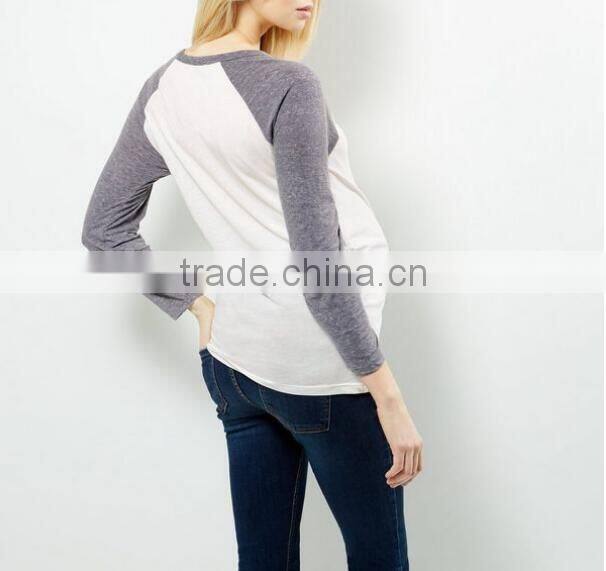 Maternity clothes pregnant women raglan sleeve t-shirt