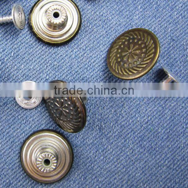 Polka dots jean button