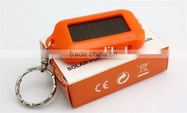 3 Leds Solar Panel Sun Power Energy Torch Flashlight