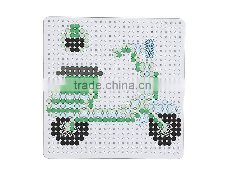Diyfashion 5mm hama perler fuse beads scoote-helmet set with puzzle iron paper and twezzer hama beads toys for kids 18004