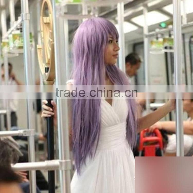 2016 Hot New Black Color Synthetic Fashion Source Hair Wig