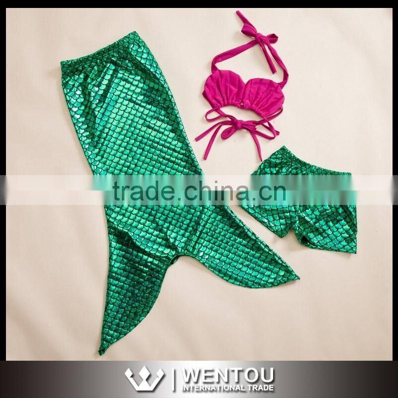 Girls Swimmable Mermaid Tail Swimwear