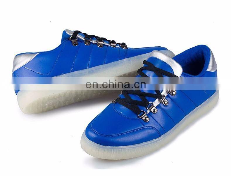Wholesale men leisure shoes colorful glowing shoes lights up led luminous shoes mens