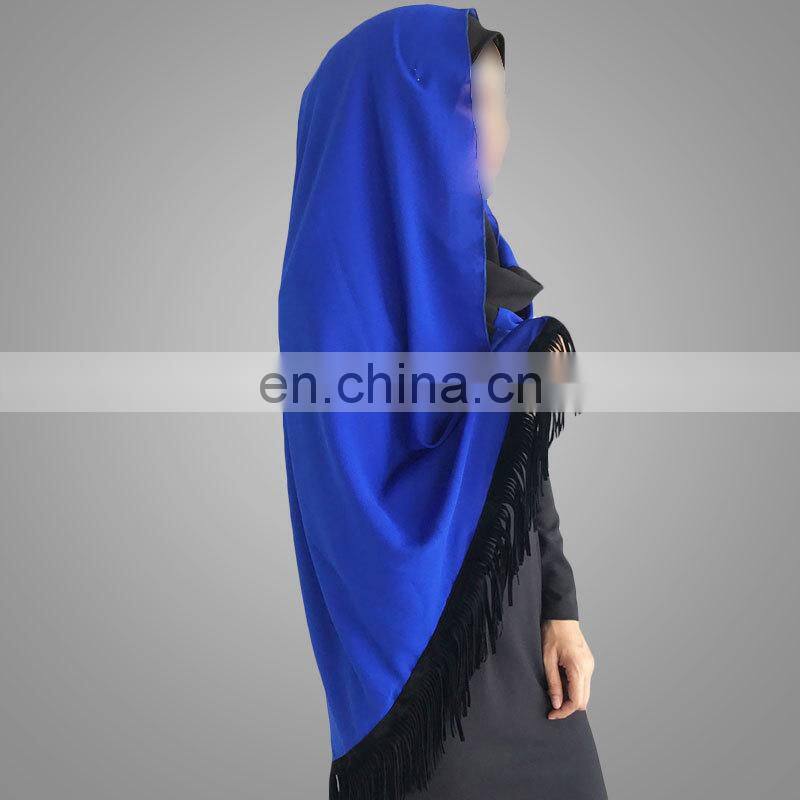 new designs blue dubai muslim hijab shawl scarf