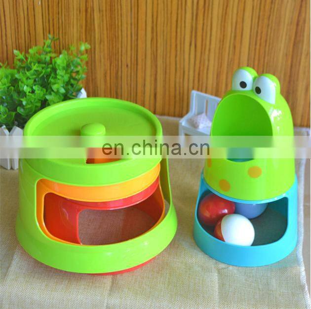 Cartoon plastic stacking toys educational baby game