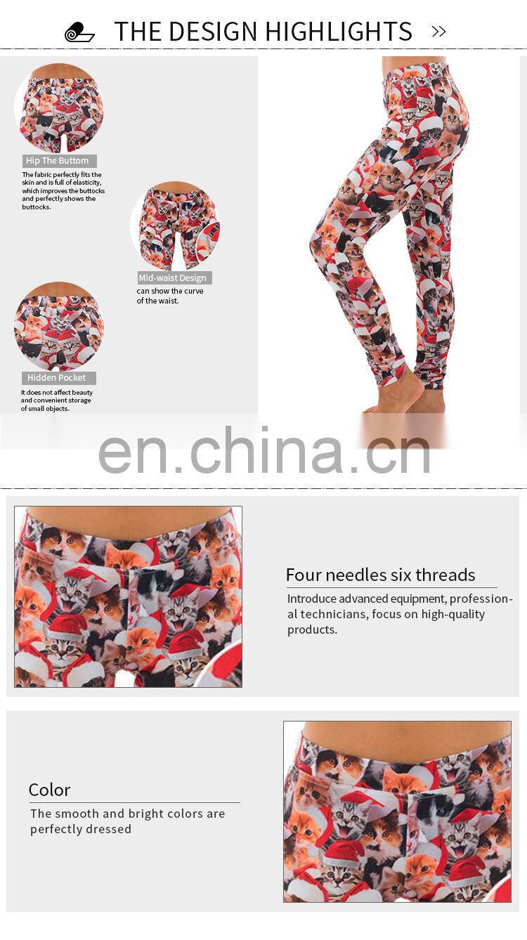 sexy compression tights dri fit running push up fitness womens printed always christmas leggings
